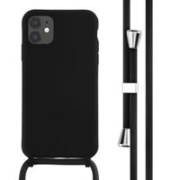 imoshion ﻿Coque en silicone avec cordon Apple iPhone 11 - Noir