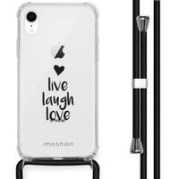 imoshion Coque Design avec cordon iPhone Xr - Live Laugh Love