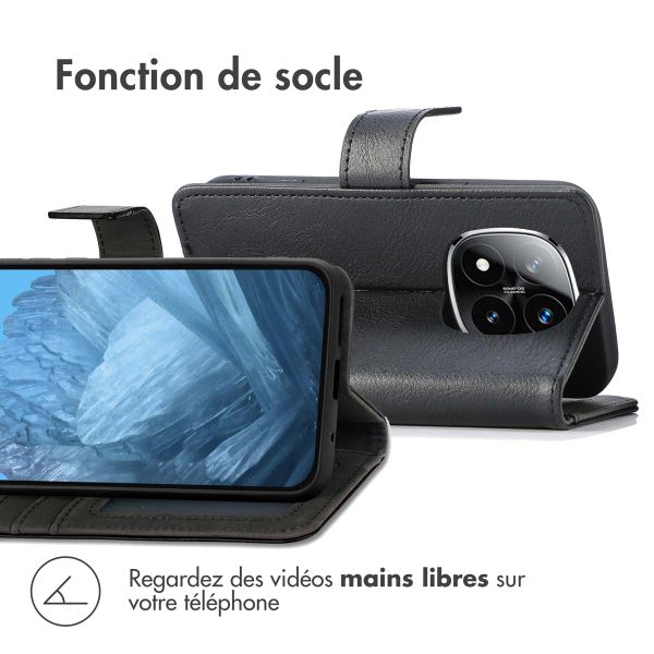 imoshion Étui de télephone portefeuille Xiaomi Redmi Note 14 Pro (4G) - Noir