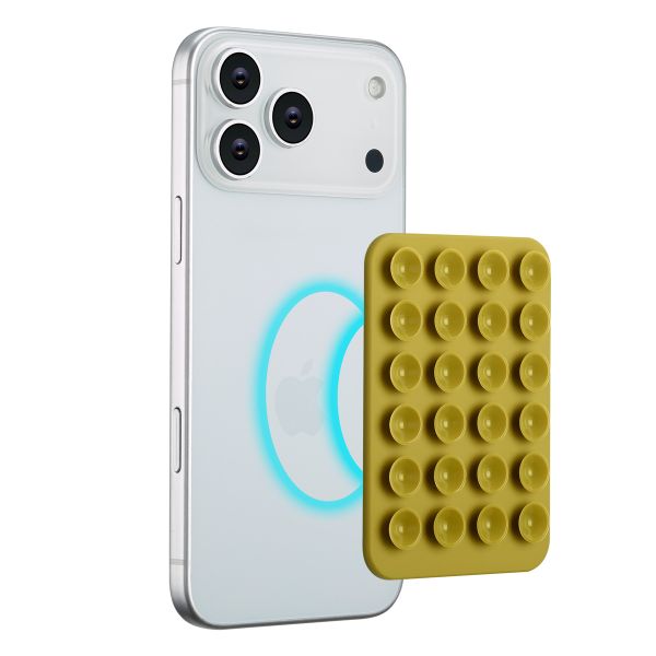 Selencia Support de téléphone à ventouses MagSafe - Olive Dust