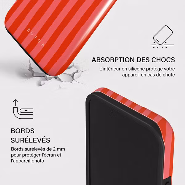 Burga Coque Tough MagSafe Apple iPhone 15 - Pomegranate