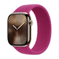Apple Bracelet Solo tressé Apple Watch Series 1 - 11 / SE / Ultra (44/45/46/49 mm) - Taille 6 - Magenta