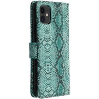 Etui de téléphone imprimé de serpent iPhone 11 - Vert