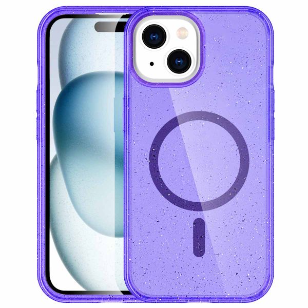 imoshion Coque Sparkle avec MagSafe iPhone 15 - Violet