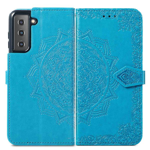 imoshion Etui de téléphone portefeuille Mandala Samsung Galaxy S22 - Turquoise