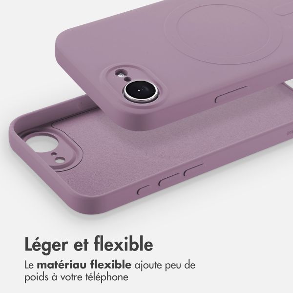 imoshion Coque Couleur avec MagSafe Apple iPhone 16e - Violet