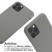 imoshion ﻿Coque en silicone avec cordon iPhone 11 Pro - Gris clair