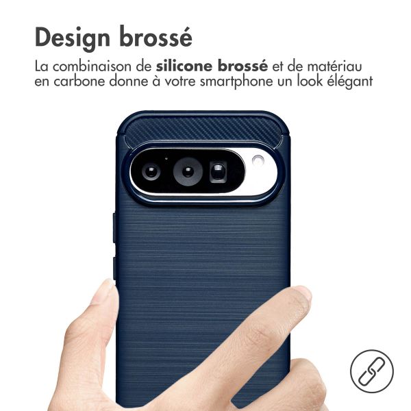 imoshion Coque Brushed Google Pixel 10 Pro - Bleu foncé