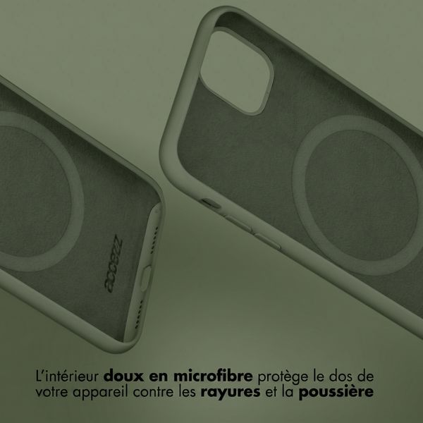 Accezz Coque Liquid Silicone Samsung Galaxy A35 - Cooper Green