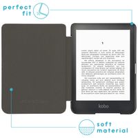 imoshion Étui de liseuse portefeuille design Pliable Kobo Clara Colour / BW - Happy Dots