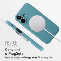imoshion Coque Couleur avec MagSafe Apple iPhone 16 - Smoke Green