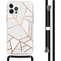 imoshion Coque Design avec cordon iPhone 12 (Pro) - White Graphic