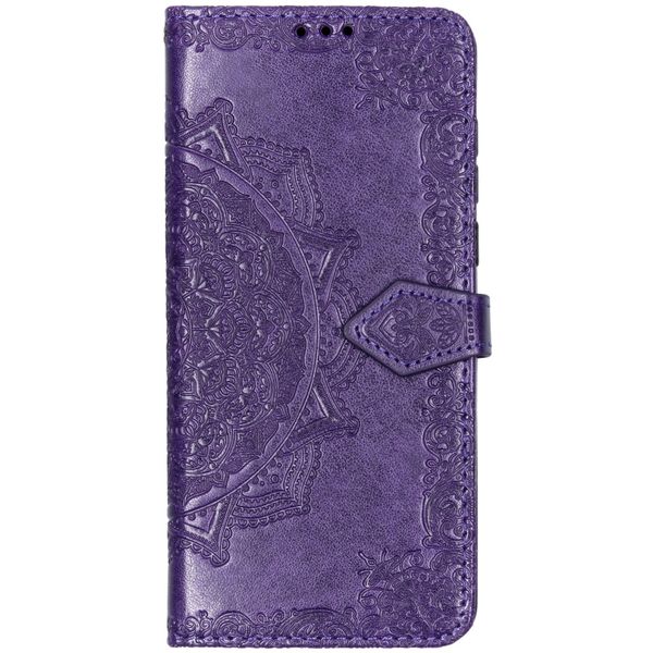 Etui de téléphone portefeuille Mandala Motorola One Vision