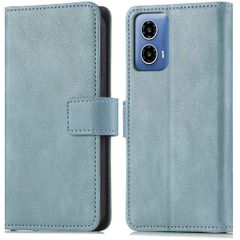 imoshion Étui de téléphone portefeuille Luxe pour Motorola Moto G34 - Bleu clair