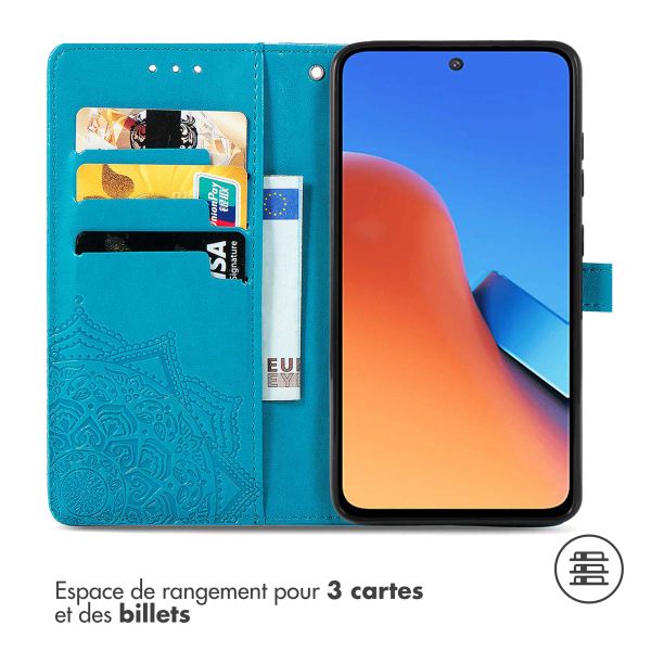 imoshion Etui de télephone Mandala Xiaomi Redmi 12 - Turquoise