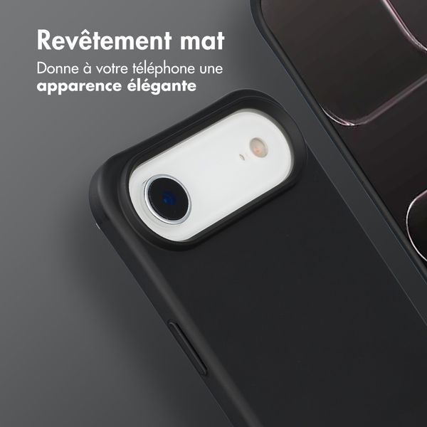 imoshion Coque arrière Color avec cordon amovible et MagSafe Apple iPhone Air - Noir