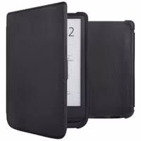 imoshion Étui de liseuse portefeuille Slim Soft Pocketbook Touch Lux 5 / HD 3 / Basic Lux 4 / Vivlio Lux 5 - Noir