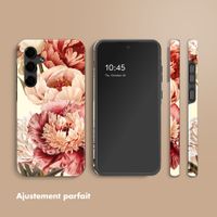 Selencia Coque arrière Vivid Samsung Galaxy S24 FE - Vintage Peony