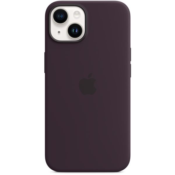 Apple Coque en silicone MagSafe iPhone 14 - Elderberry