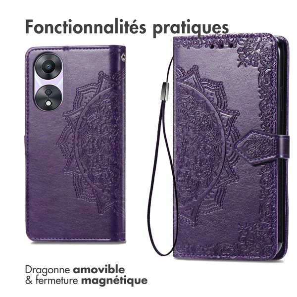 imoshion Etui de télephone Mandala Oppo A58 - Violet