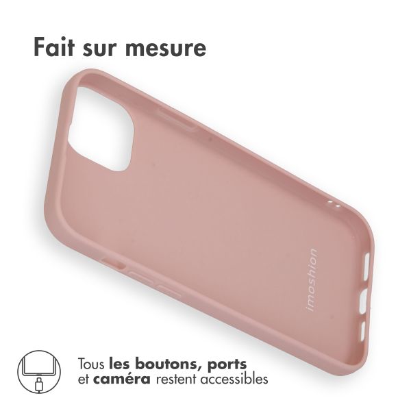 imoshion Coque Couleur iPhone 15 Plus - Dusty Pink