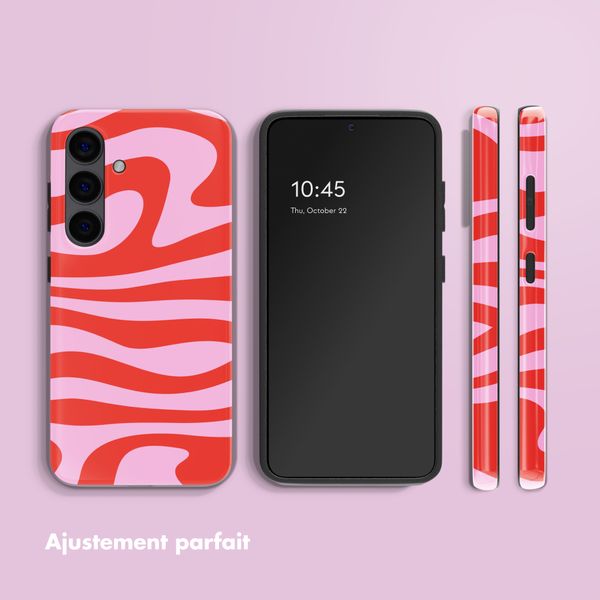 Selencia Coque arrière Vivid avec MagSafe Samsung Galaxy S24 - Dream Swirl Pink