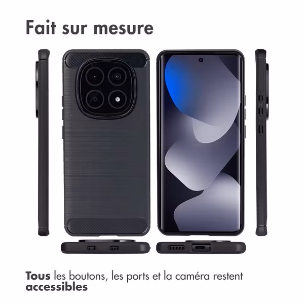 imoshion Coque Brushed Xiaomi Redmi Note 15 (4G) - Noir