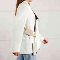 Selencia Cordon de téléphone avec petit sac - Beige