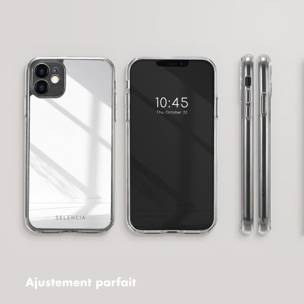 Selencia Coque Mirror Apple iPhone 11 - Argent
