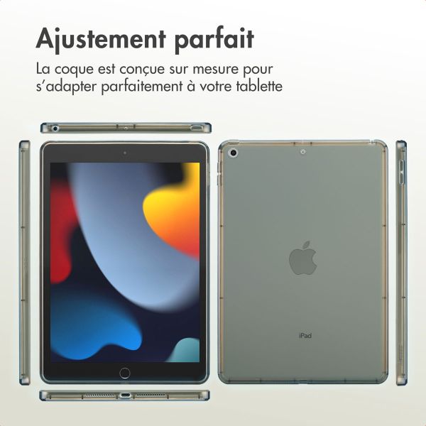 Accezz Coque Frosted Apple iPad 9 (2021) 10.2 pouces / iPad 8 (2020) 10.2 pouces / iPad 7 (2019) 10.2 pouces - Noir