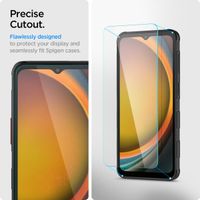 Spigen Protection d'écran en verre trempé GLAStR Fit 2 Paquets + Applicator Samsung Galaxy Xcover 7 Pro