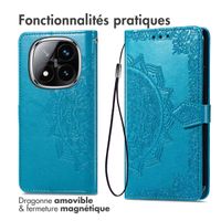 imoshion Etui de télephone Mandala Xiaomi Redmi Note 14 Pro Plus (5G) - Turquoise