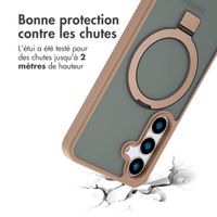 Accezz Coque Ring Stand avec MagSafe Samsung Galaxy S24 Plus - Brown