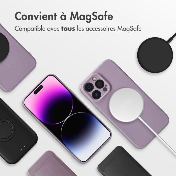 imoshion Coque Couleur avec MagSafe iPhone 14 Pro Max - Violet