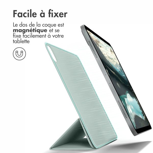 imoshion Magnetic etui de téléphone portefeuille Apple iPad Pro 11 (2022 / 2021 / 2020 / 2018) - Vert clair