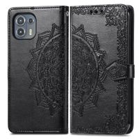 imoshion Etui de téléphone portefeuille Mandala Motorola Moto Edge 20 Lite - Noir