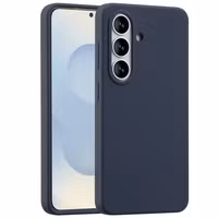 Accezz Coque Liquid Silicone Samsung Galaxy S26 - Bleu foncé