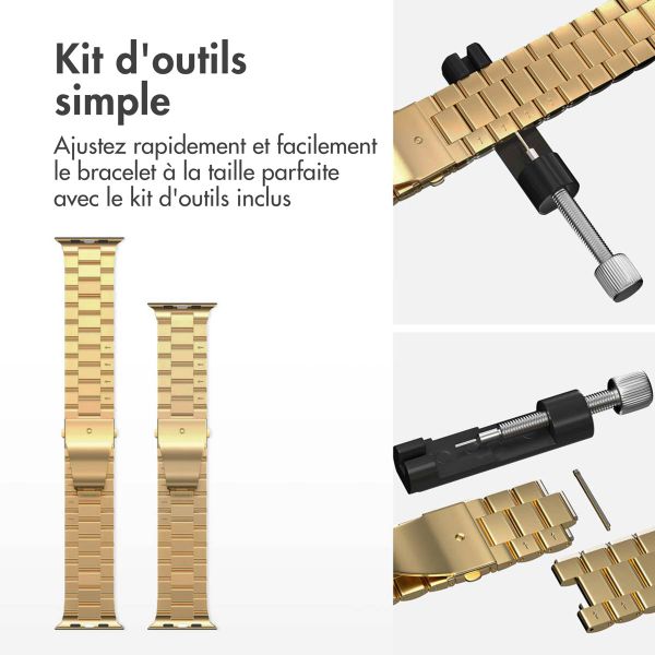 imoshion Bracelet en acier Apple Watch Series 1 á 11 / SE / Ultra (44/45/46/49 mm) - Dorée