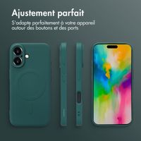 imoshion Coque Couleur avec MagSafe Apple iPhone 16 - Vert foncé