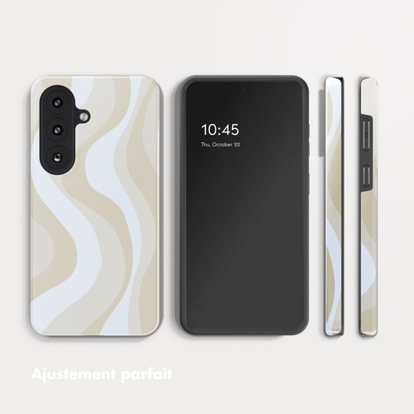 Selencia Coque arrière Vivid Samsung Galaxy A37 (5G) - Desert Waves Beige