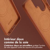 Accezz Coque arrière en cuir avec MagSafe Samsung Galaxy S26 Ultra - Sienna Brown