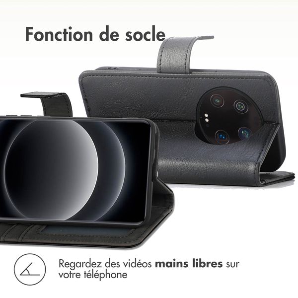 imoshion Étui de télephone portefeuille de luxe Xiaomi 14 Ultra - Noir