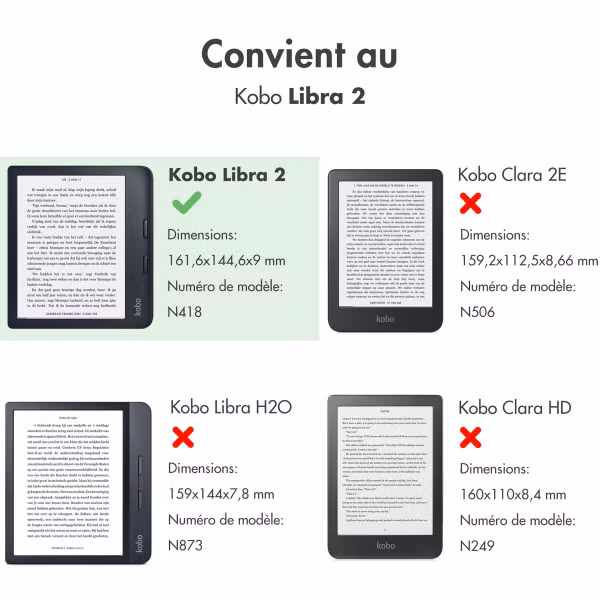 imoshion ﻿Slim Hard Sleepcover avec support Kobo Libra 2 / Tolino Vision 6 - Rose Dorée