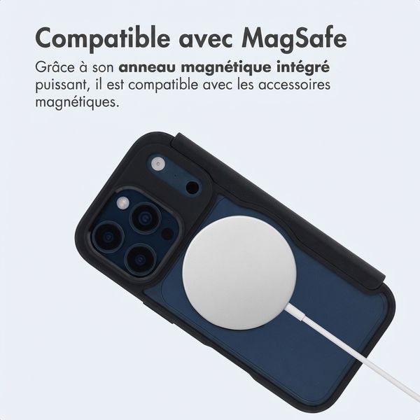 imoshion Bookcase transparente avec MagSafe Apple iPhone 17 Pro - Noir