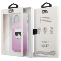 Karl Lagerfeld Coque arrière rigide Choupette iPhone 13 Mini - Rose