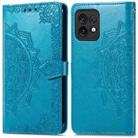 imoshion Etui de téléphone portefeuille Mandala Motorola Edge 40 Pro - Turquoise