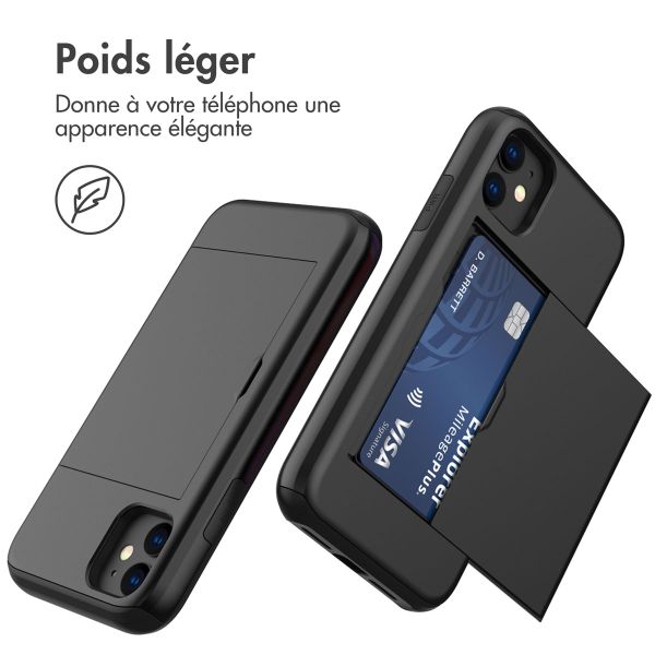 imoshion Coque arrière avec porte-cartes Apple iPhone 11 - Noir