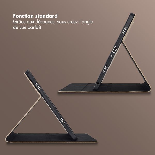 Selencia Coque tablette Riva Samsung Galaxy Tab A9 Plus - Beige