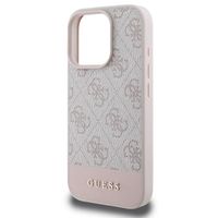 Guess Coque arrière Bottom Stripe 4G iPhone 16 Pro - Rose