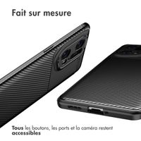 imoshion Coque silicone Carbon Oppo Find X5 Pro - Noir